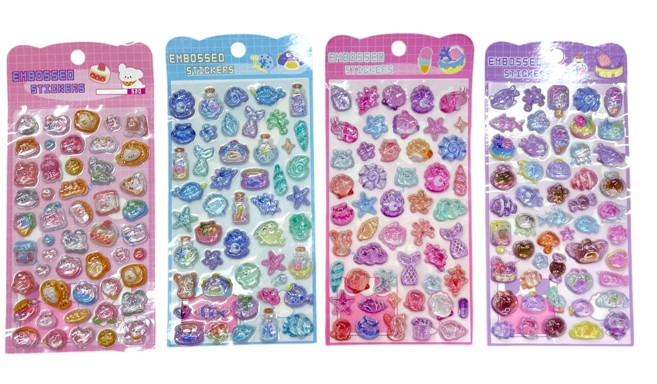 STICKERS KAWAII 3D (UNIDAD)