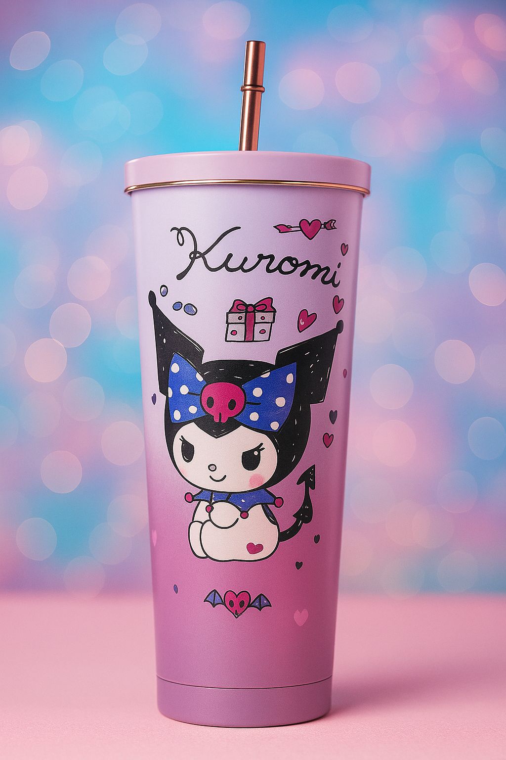 BOTELLA METÁLICA KUROMI