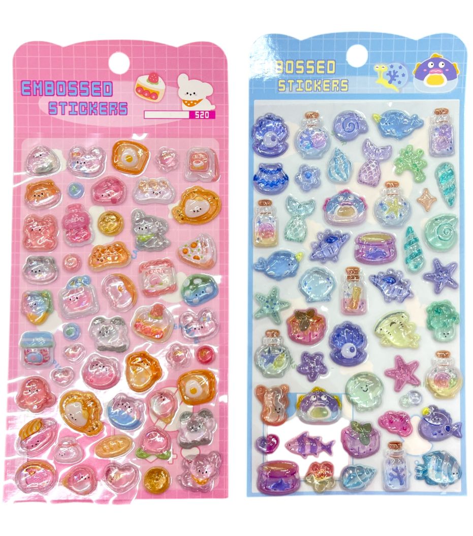 STICKERS KAWAII 3D (UNIDAD)