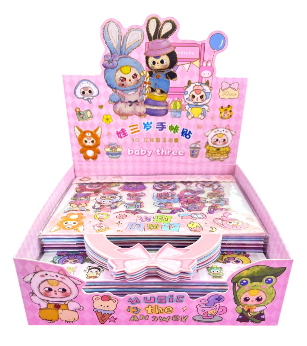 STICKERS BABY THREE (UNIDAD)